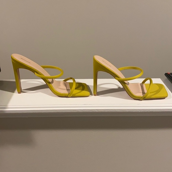 Lime Green Pretty Little Thing Heels - Picture 1 of 2